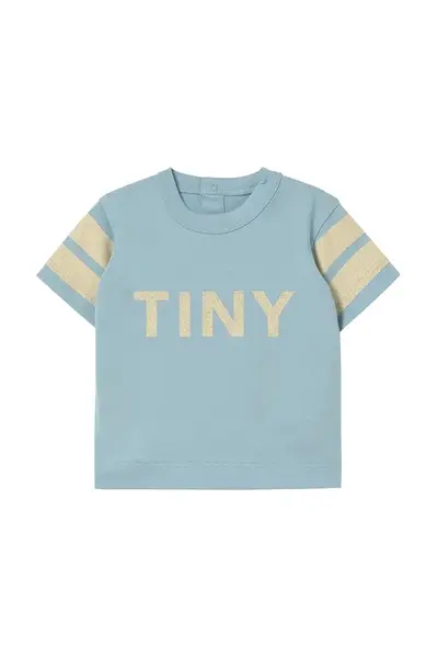 Bavlněné dětské tričko Tinycottons STRIPES LOGO BABY TEE