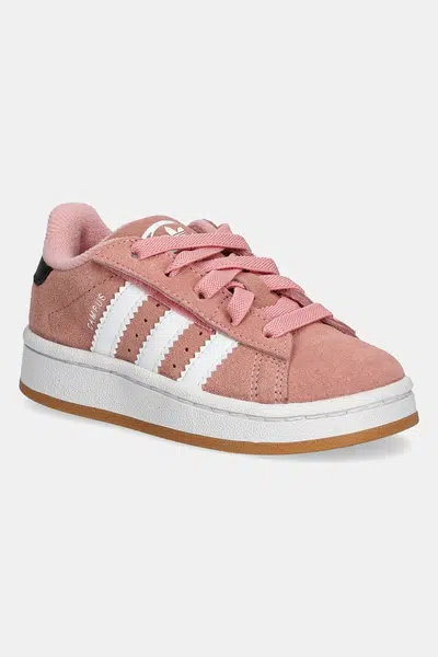 Dětské semišové sneakers boty adidas Originals CAMPUS 00s růžová barva, JP5513