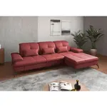 Sit & More ROHOVÁ SEDAČKA, kůže, červená