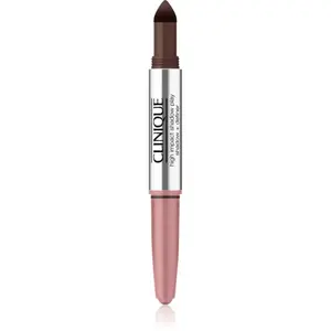 Clinique High Impact™ Shadow Play očné tiene v ceruzke duo odtieň Pink Honey + Black Honey 1.9 g