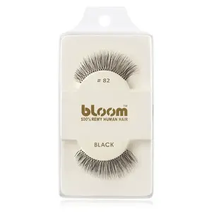 Bloom Natural nalepovací řasy z přírodních vlasů No. 82 (Black) 1 cm