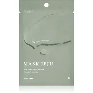 Mizon Joyful Time Jeju Heartleaf zklidňující plátýnková maska pro suchou a podrážděnou pleť 23 g