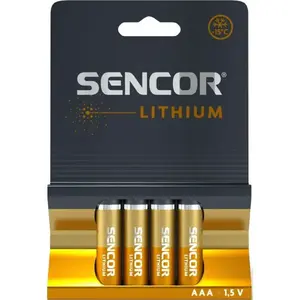 Sencor SBA FR03 4BL AAA LI Lithiové baterie, oranžová, velikost