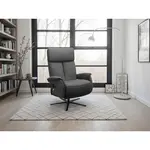 Sit & More RELAXAČNÍ KŘESLO, kůže, černá