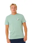 Rip curl pánské tričko Pacific Rinse Stacked Aloe | Zelená | Velikost XL | 100% bavlna
