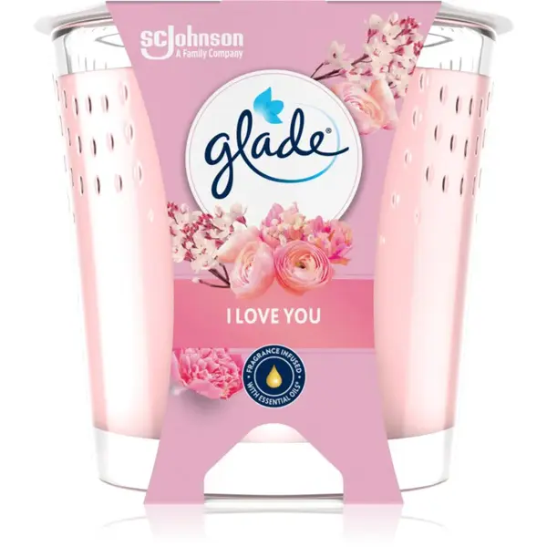 GLADE I Love You vonná svíčka 112 g