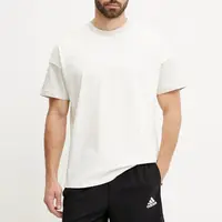 Bavlněné tričko adidas ALL SZN CB Colorblock béžová barva, s aplikací, JJ3679