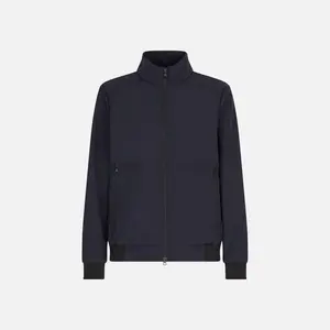 Tmavě modrá pánská prošívaná bunda Geox Spherica - Pánské