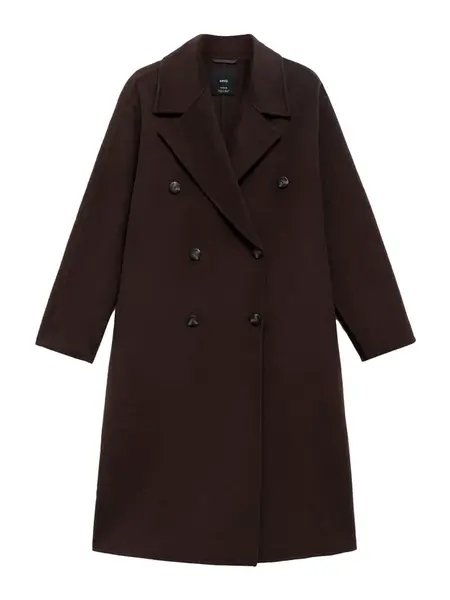 MANGO Prechodný kabát 'Picarol'  tmavohnedá