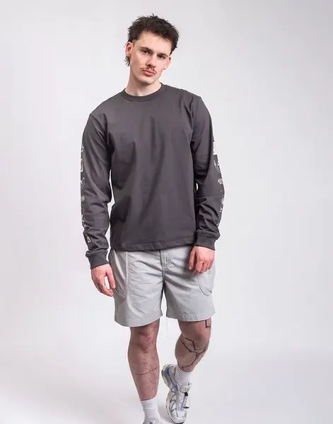 Service Works Bootleg Long Sleeve Tee CHARCOAL L