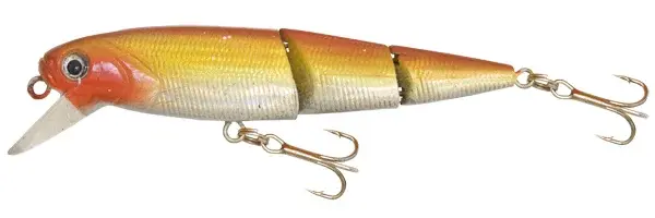 Kamasaki wobler 3 joint oranžová-stříbrná 10 cm 15,5 g