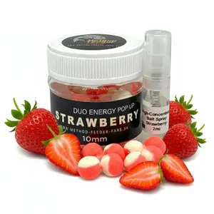 Method feeder fans pop up duo energy 10 mm 50 ml + sprej esence 2 ml - jahoda