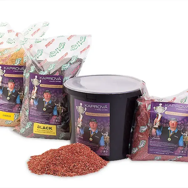 Sportcarp kaprová vnadící směs speciál r. konopásek žlutá feeder-1 kg