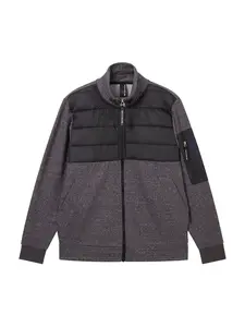 TOM TAILOR Tepláková bunda  čadičová / čierna