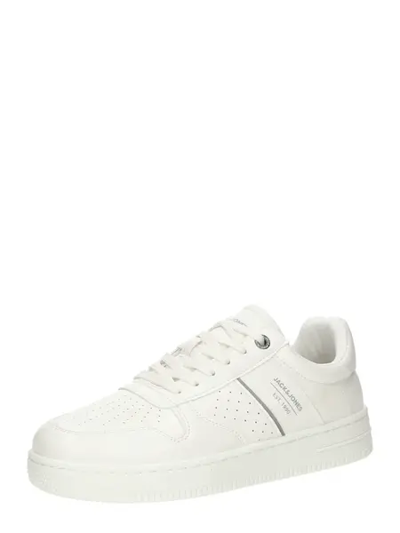 JACK & JONES Nízke tenisky 'JFWMAPLE'  strieborná / biela