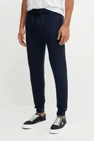 Kalhoty HUGO LIAM Long pant tmavomodrá barva, s aplikací, 50540918