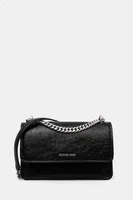 Kožená kabelka MICHAEL Michael Kors černá barva, 30F4SC7L3O