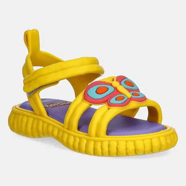 Dětské sandály Melissa CREATE + PLAY DOH žlutá barva, M.35989