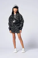 Dětská riflová sukně Karl Lagerfeld černá barva, mini, Z30541
