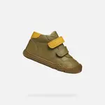 Khaki Boys' Barefoot Sneakers for First Steps Geox Steppieup - Boys