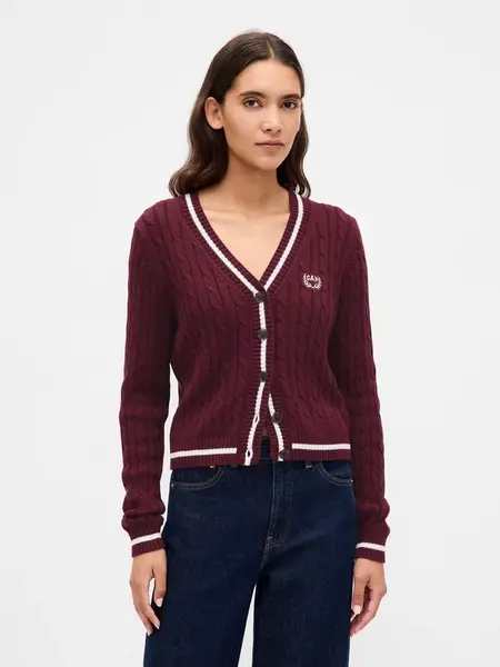 GAP dámsky crop kardigan s logom