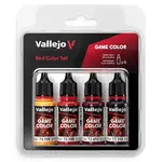 Sada modelářských barev Vallejo 4x18ml – Red Color Set