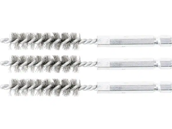 BGS technic Sada kartáčů na vrtačku, 8 mm, 6hranné 1/4", ocelové, 3 ks - BGS 3078-8-S Velikost: 11 mm