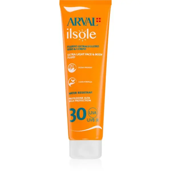 Arval IlSole Ultralight Face & Body Fluid fluid na telo a tvár SPF 30 150 ml