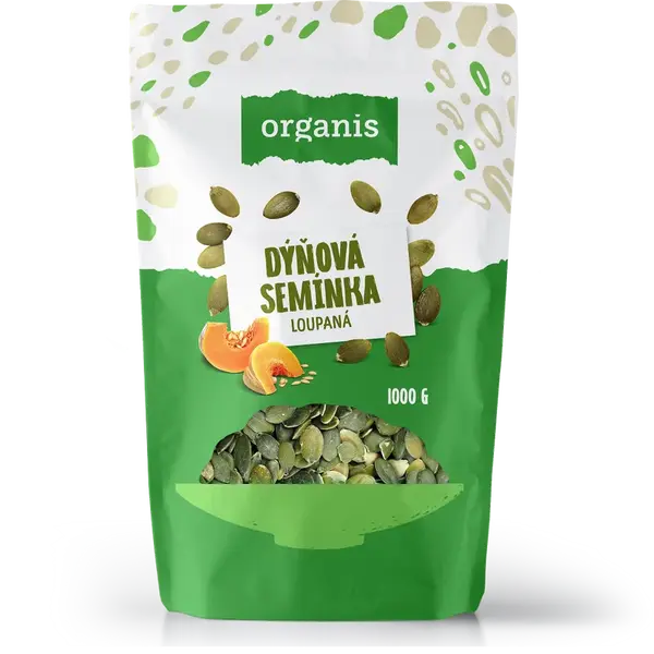 ORGANIS Tekvicové semienka lúpané 1000 g