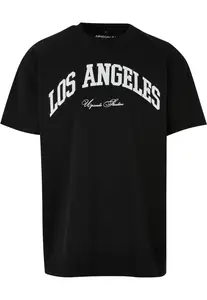 L.A. College Oversize tričko černé barvy