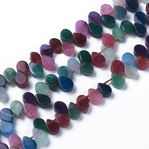 Dyed Natural Agate Beads Strands
