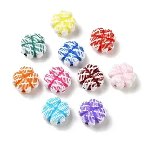 Opaque Two Tone Acrylic Beads