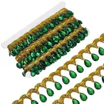 Polyester Lace Ribbon with Plastic Charms Tassel