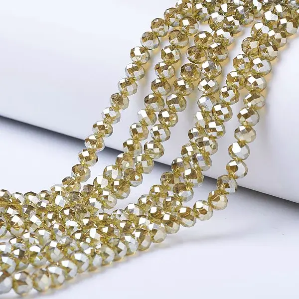 Electroplate Glass Beads Strands