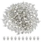 200Pcs Brass Pave Clear Cubic Zirconia Connector Charms