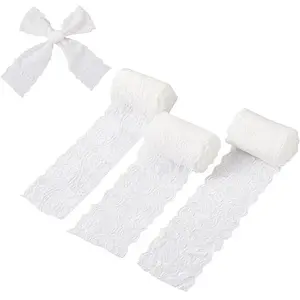 3 Bags 3 Style Polyamide Yarns Stretch Elastic Lace Trim