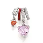 Brass Micro Pave Cubic Zirconia Pendants