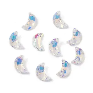 Electroplate Transparent Glass Pendants