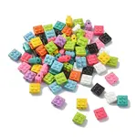 Spray Painted Alloy Beads