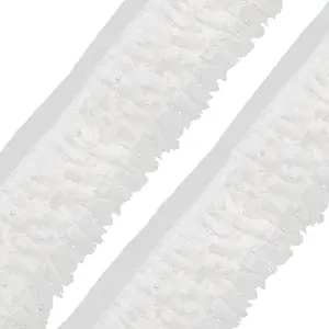 3-Layer Nylon Pleated Lace Trims