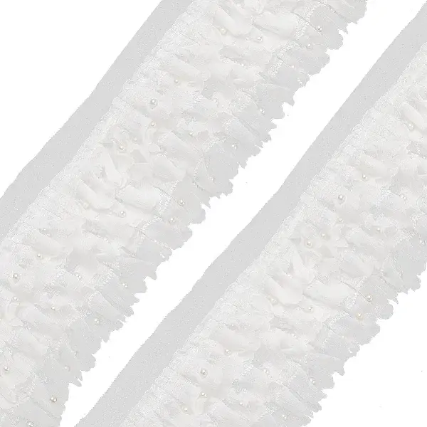 3-Layer Nylon Pleated Lace Trims