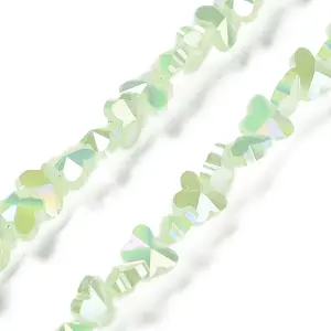 Electroplate Butterfly Glass Beads Strands