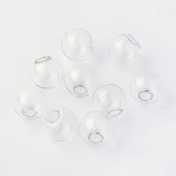Round Mechanized One Hole Blown Glass Globe Ball Bottles