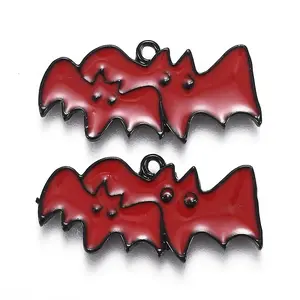 Halloween Theme Alloy Enamel Pendants