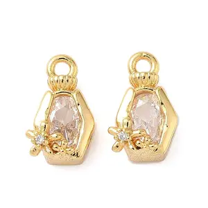 Brass with Cubic Zirconia Charms