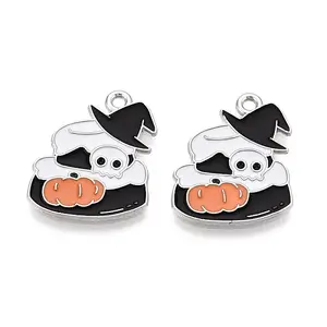 Halloween Theme Alloy and Enamel Pendants