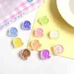 Opaque Acrylic Beads with Enamel