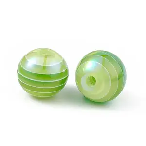UV Plating Rainbow Iridescent Resin Beads