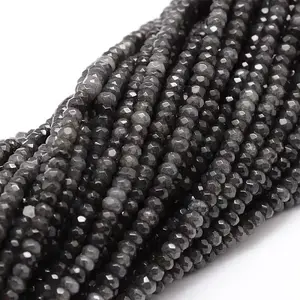 Dyed Natural Malaysia Jade Rondelle Beads Strands