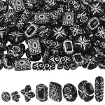 120Pcs 8 Styles Opaque Acrylic Beads